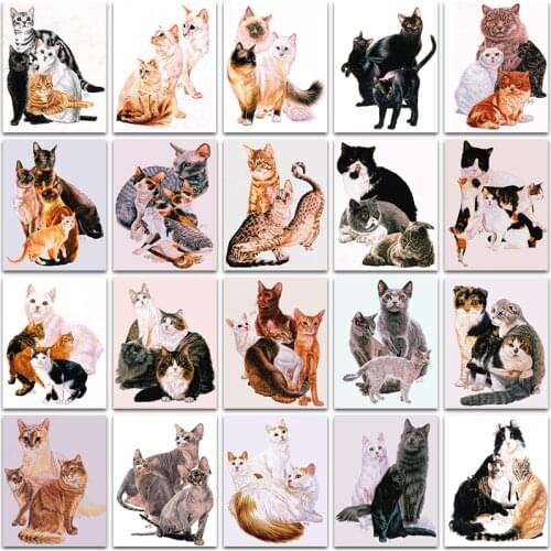 5D DIY Diamond Painting Kit animals blue Cat Full Square&Round Diamond embroidery Cross stitch Diamond mosaic Paint home decor