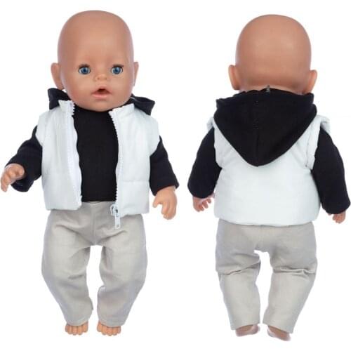 2021 New Down Jackets Suit Fit For 43cm Baby Born Doll 17inch Born Babies Doll Clothes and Accessories