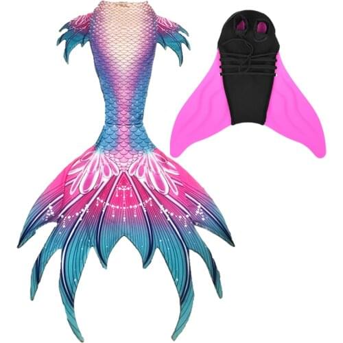 New Kids Girls Women Colorful Swimmable Mermaid Tail Luxurious Swimmable Tail Monofin Pool Party Mermaid costume Cosplay