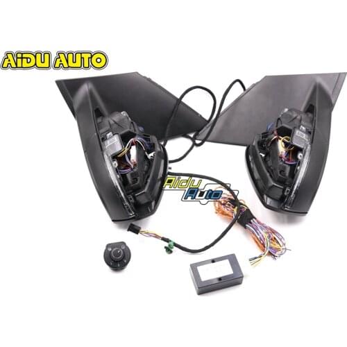 Upgrade Auto folding Mirror automatic folding side mirror with turn signals For VW 2011-2013 6R POLO 2014- 6C NEW POLO