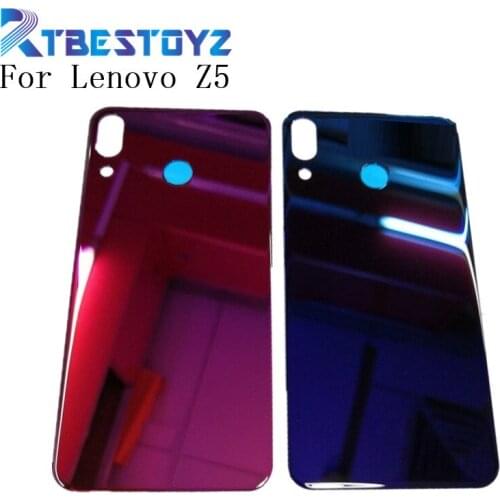 Original For Lenovo Z5 Battery Housing Cover Glass Back case Rear Door Replacement Parts For Lenovo Z5 L78011 L78012 With logo
