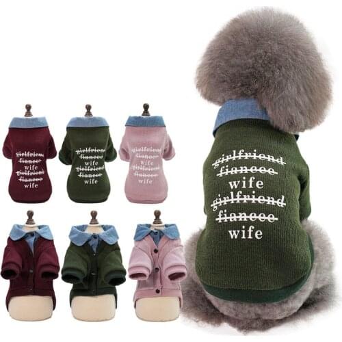 Autumn Winter Pet Dog Clothes for Dog Coat Shirt Cat Clothing Yorkshire Chihuahua Puppy Apparel Small Dog Costume Pomeranian