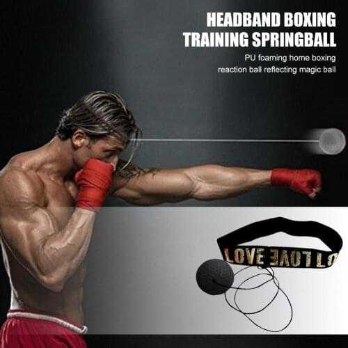 Durable Boxing Reflex Ball Classic Delicate Boxing Reflex Speed Training PU Punch Ball+Head Band for Sanda Muay Thai Boxer