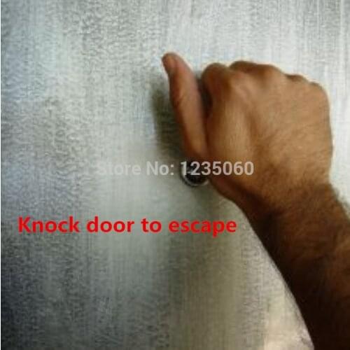 Real life escape room Knocking prop controll with 60kg electronic lock mysterious escape room game props