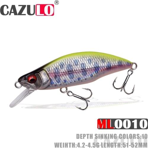Minnow Fishing Lures Accesorios Isca Artificial Weights 4.2-4.5g Bait Sinking Wobblers Trolling Pesca For Pike Fish Goods Leurre