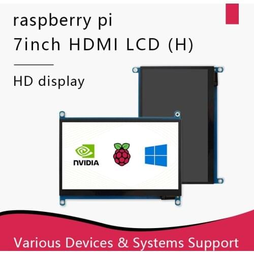 Waveshare 7inch Raspberry Pi Touch Screen HDMI/DPI LCD Display Work With Raspberry Pi 4/3/2 Jetson NANO Kit