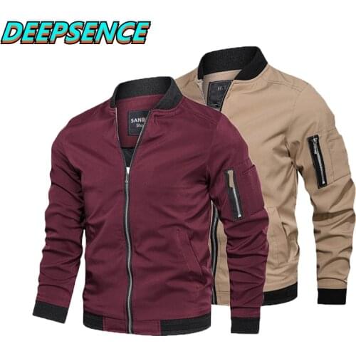Spring Autumn Fashion Casual Jacket Coat Men England Stand Neck Solid Zipper Pockets Streetwear Simple Jackets Men Plus Size 5XL