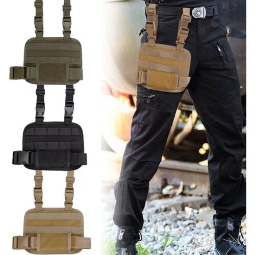 Tactical Drop Leg MOLLE Platform Thigh Rig Panel for Magazine Pouch Holster Hunting Pistol Gun Accessories
