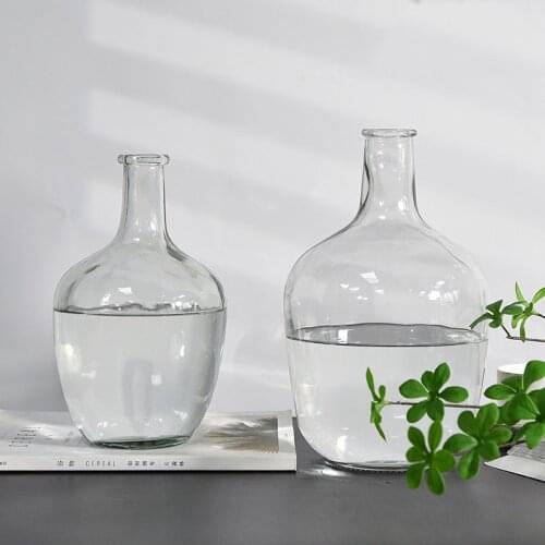 Vases Glass Tabletop Vase Home Decoration ваза Nordic Vase Flower Glass Living Room Decoracion Salon Casa Home Decor декор дома