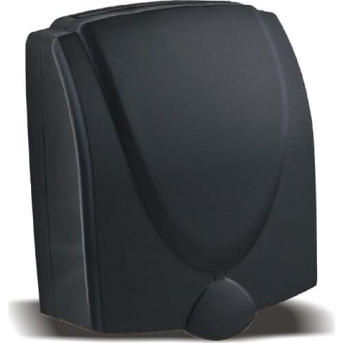 Type 86 Switch Socket Waterproof Box Panel Bathroom Splash Box Flip Waterproof Cover Black