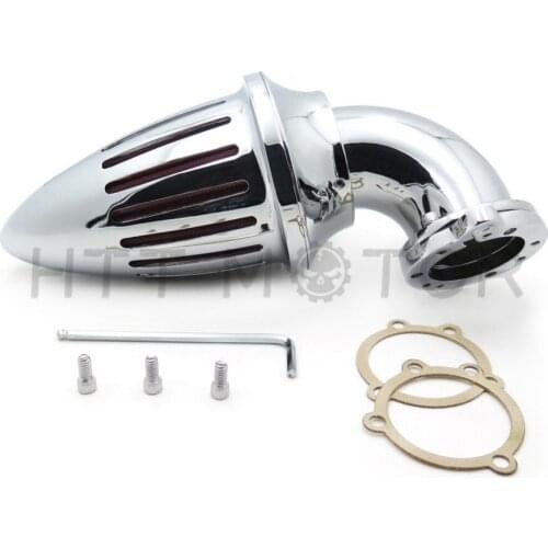 Aftermarket free shipping motor parts Air Cleaner intake filter kits for Harley Davidson S&S custom CV EVO XL Sportster CHROME