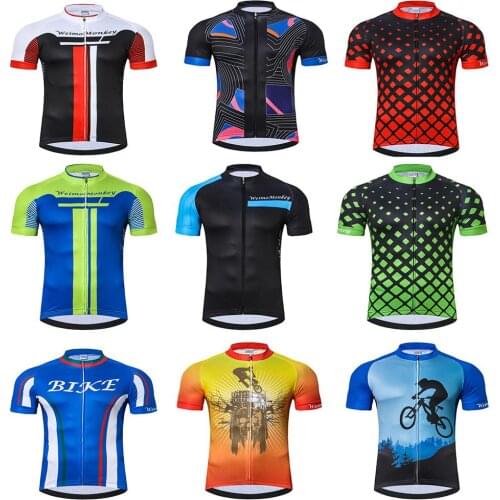 Weimostar Cycling Jersey Blue pro team Mountain Bike Jersey mtb Bicycle Shirt Maillot Ciclismo Summer Uniform Cycling Clothing