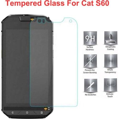 Cat S60 Tempered Glass For Cat S60 Caterpillar 9H 2.5D Scratch Proof Premium Screen Protector Film For Cat S60 Mobile Phone