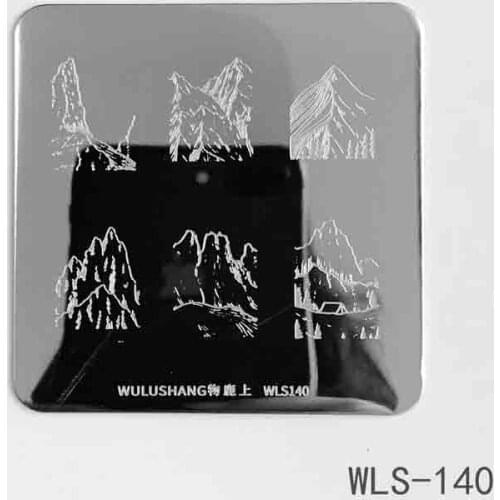 1pc Nail Art Stamp Template square Flower Bird Animal Plant Image Pattern Printing Plate for stamping 6cm