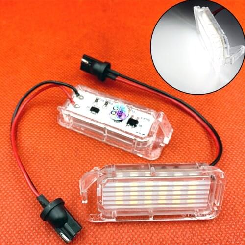 2pcs LED Number License Plate Light Lamp for Ford Focus for Fiesta for Mondeo MK4 for C-Max MK2 for S-Max for Kuga for Galaxy