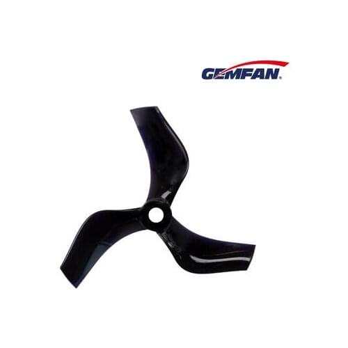 GEMFAN 20pcs 3-Blades Squirt Props 75MM (2CW+2CCW) Propellers Suit for 1408-1808 Brushless Motor Best For MXC 3 TAYCAN Black