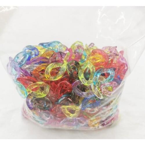 600piece/bag 500gram17x23mm diy Acrylic candy Link Chain connectors.open ring beads.for woman Jewelry Making accessories 2021new