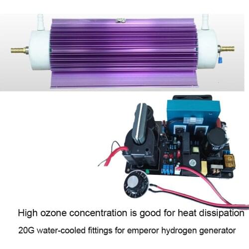 20G Water-cooling Ozone Generator Accessories Quartz Tube in Addition to Formaldehyde Odor Water Treatment Workshop Disinfection