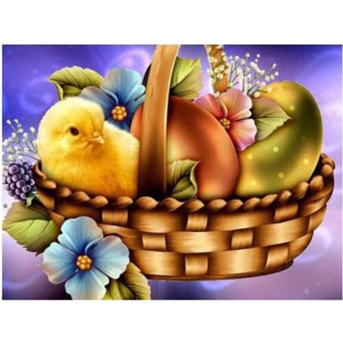 Diamond Embroidery Easter Eggs Full Square/Round DIY Diamond Painting Cross Stitch Mosaic Rhinestone Handmade Hobby Craft FC623