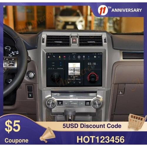 Android 9.0 Tesla Style Screen Car Multimedia player For Lexus GX460 GX400 2011+ Car GPS Navigation Head Unit Auto Radio Stereo