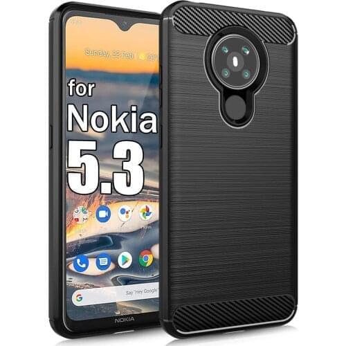Case For Nokia 5.3 Soft Silicone Armor Shockproof Cover for Nokia 5.3 Back Cover