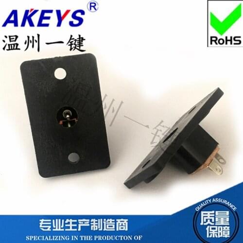 5 Pcs DC-019A oversized mounting panel with two mounting holes 5.5X2.1 inner core pin three-legged DC seat tail plug