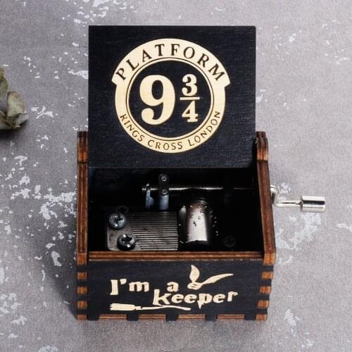 2021 New Black Spirited Away You are MY Queen Bohemian Rhapsody Hand Cranked Wood Music Box Sailor Moon Festival Souvenir Gift