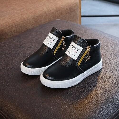 Children Shoes 2021 Autumn And Winter Children Martin Boots Girls Mid-cut Warm Short Boots Boys Fashion Outdoor Single Boots