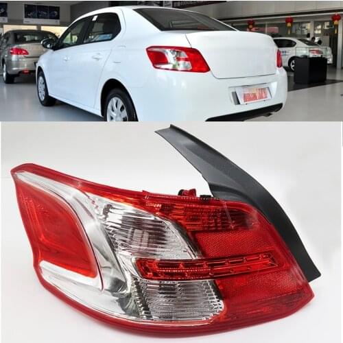 For Peugeot 301 rear tail light assembly Peugeot 301 car tail light cover lamp cover 301 rear tail light 2014-2018