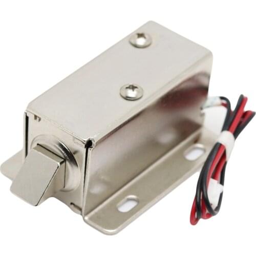DC 12V Small Size Solenoid Electromagnetic Electric Control Cabinet Cupboard Door Drawer Lock