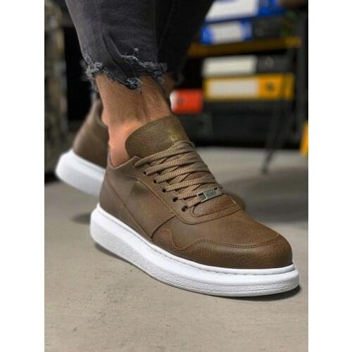 Knack High Base Daily Shoes Mink Color Trend Models Style Stylish Shoes Comfortable Flexible Built Original Male Shoes 040