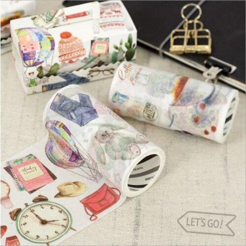90mm wide Foodie Desserts Fashion Girl Accessories Decorative Washi Tape DIY Planner Diary Scrapbooking Masking Tape Escolar