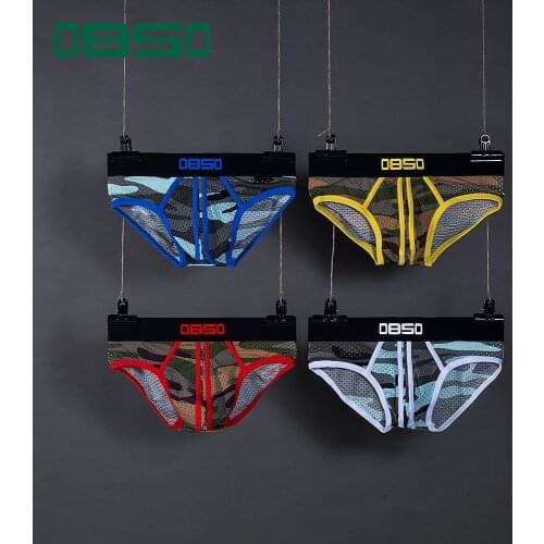 0850 Brand Sexy Underwear Men Briefs Mesh Comfortable Underpants Breathable U Pouch Male Panties Men Briefs Cueca Tanga