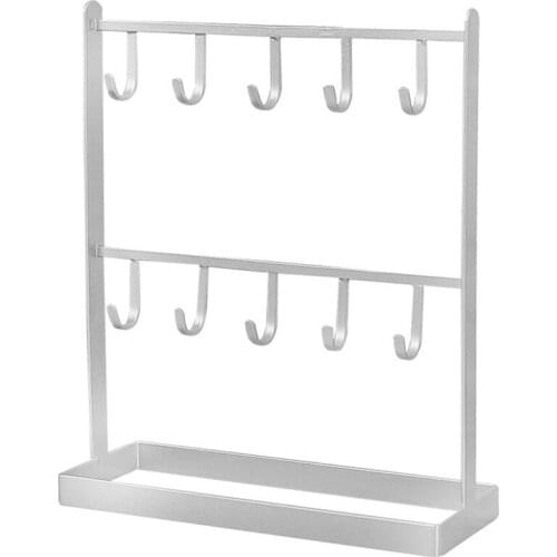 Tabletop Iron Jewelry Jewelry Earring Hanger Necklace Ring Earring Earring Shelf Display Shelf Porch Key Rack