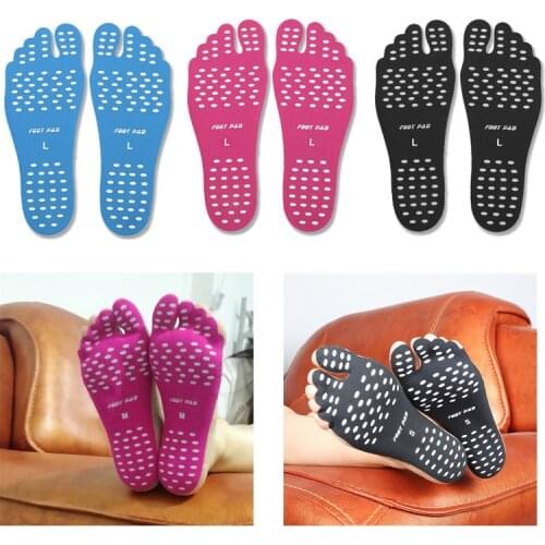 Non-slip Seaside Beach Shoes equipped with anti-skid shoes Beach socks Pad Feet Sticker Insoles Flexible Beach Feet
