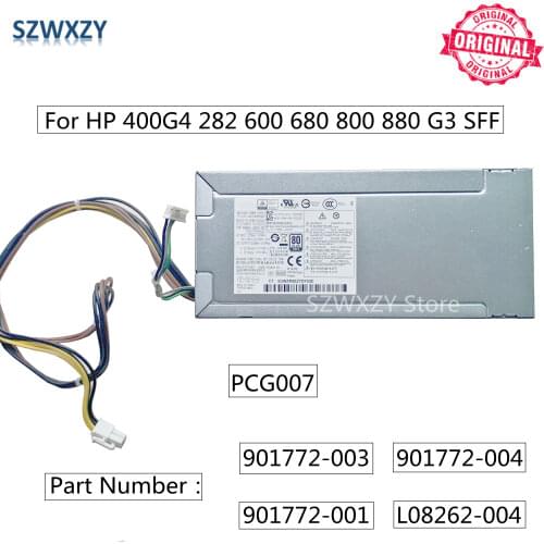 SZWXZY New Original PSU For HP 400G4 282 600 680 800 880 G3 SFF Power Supply PCG007 901772-003 901772-004 901772-001 310W