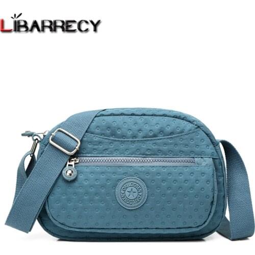 Solid Color Designer Ladies Shoulder Bag High Quality Nylon Women Messenger Bags Fashion Design Womens Wallet Bolsos De Mujer