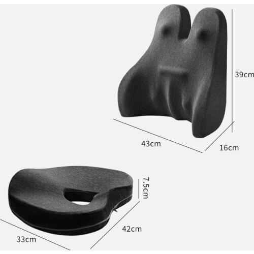 Foam Pillow Chair Cushion Back Pillow Car Seat Pillow Chair Pillow Lumbar Support Coccyx Seat Cushion