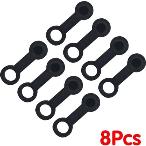 8Pcs 7mm/8mm Car Brake Pump Dust Cap Oil Drain Screw Cap Brake Caliper Bleed Nipple Screw Dust Cap Cover Rubber Motorcycle