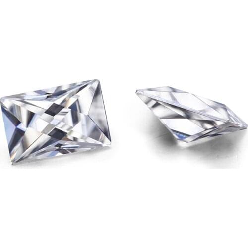 Good quality EF rectangle French cut 5*7 mm excellent quality test positive good sale moissanites