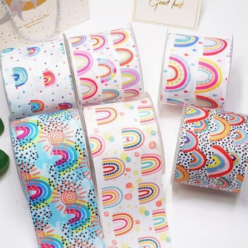 DIY Handmade Materials Printed Grosgrain Ribbon 50 Yard Per Size 54658