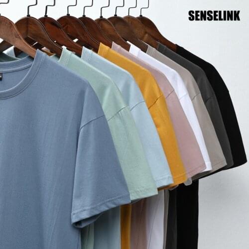 Мужские однотонные футболки SENSELINK China At AliExpress