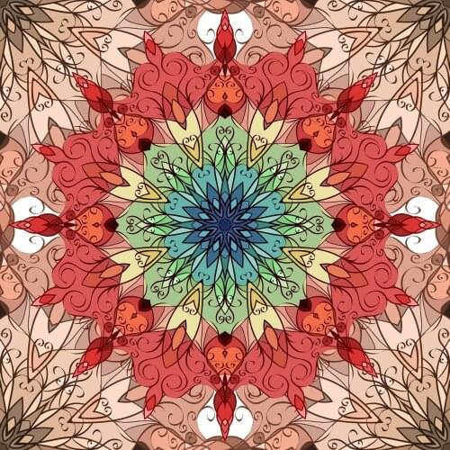 AZSG Kaleidoscope Pattern Clear Stamps For DIY Scrapbooking Photo Album Card Making DIY Decoration Supply