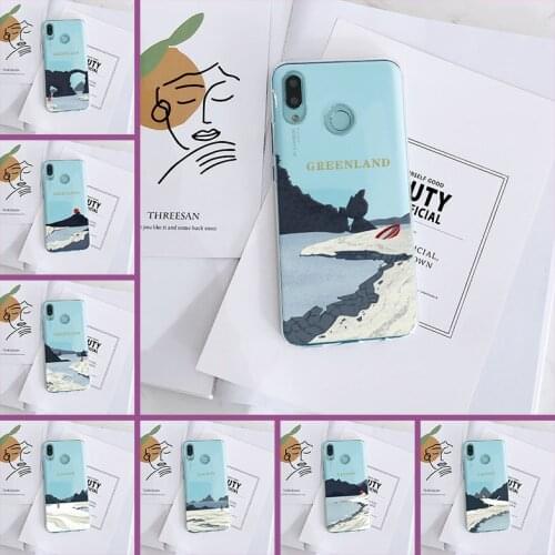 Art Mountain Beach Silicone Phone Case For Huawei Nova 2i 2 Lite Plus 3 3I 3E 4 4E 5 Back Cover For Huawei Nova Smart Lite 2017