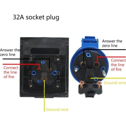 Waterproof Flush Inlet Socket Universal Motorhome Accessories 16/32A Power Plug Power Inlet Sockets Connectors G5AD