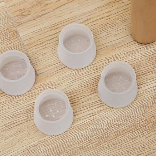 4pcs/set Chair Leg Caps Rubber Feet Protector Pads Furniture Table Covers Hole Plugs Dust Cover Furniture Floor Protector