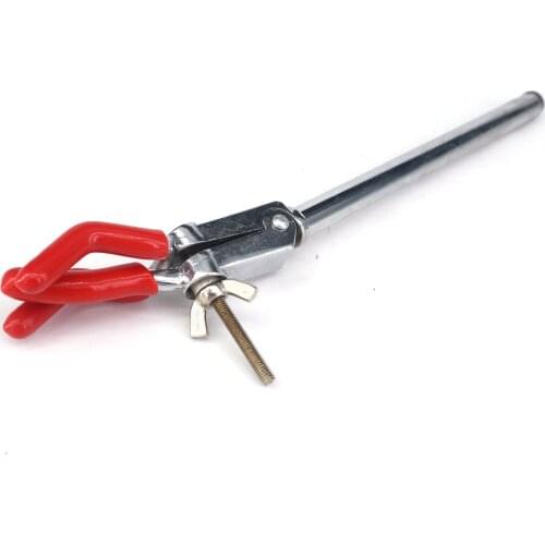 Clamp 40mm 3 Prongs Buret Zinc-Aluminum Alloy Clamp Lab Stand Tube Holder Small