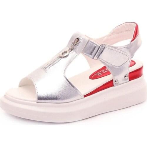 Shoes Woman Plus Size 35-432021 New Style Sandals for Women Summer Korean Fashion Thick-soled Wedges All-match for Students