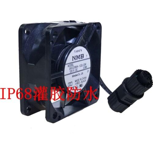 06025MA-12Q-GM new NMB Waterproof Fan 6025 12V 0.58A Cooling Fan IP68 4-wire