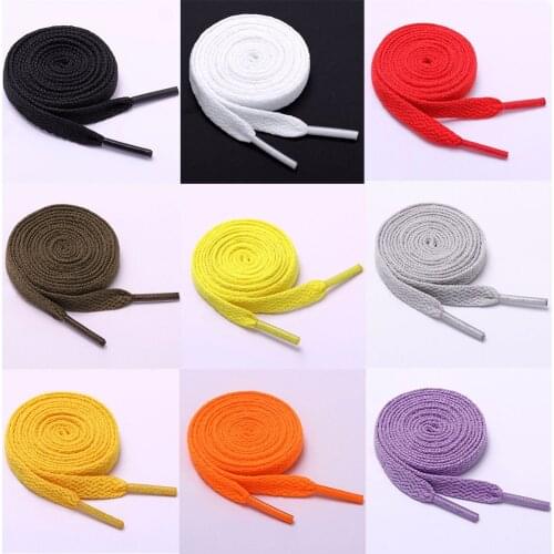 1 Pair New Flat 1Pair Athletic Shoelaces Sport Sneaker Boots Shoe Laces Strings Kids Adult Solid Colors 80cm / 100cm / 120cm